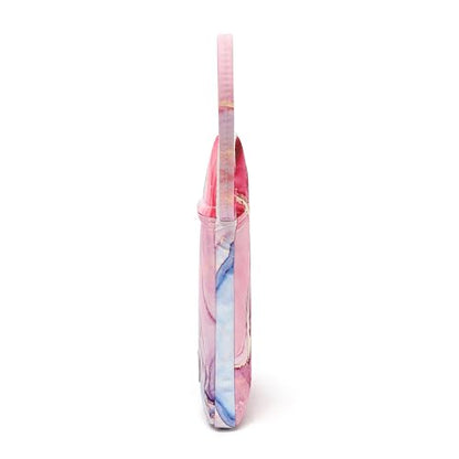 Laptop Sleeve with Pocket (Pink Marble, 14 inch) - color: Pink Marble With Strap, size: 14 inch