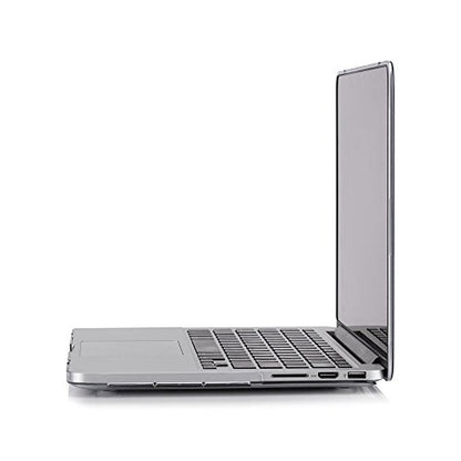 RUBAN Case Compatible with MacBook Pro 13 inch 2015 2014 2013 2012 (A1502 & A1425 Models), Plastic Hard Shell Case & Keyboard Cover for Old Version MacBook Pro Retina 13 Inch, Clear - color: Crystal Clear