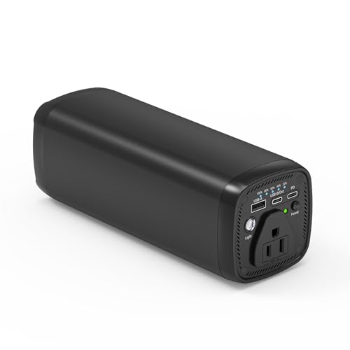 PAFISH 31200mAh Power Bank 120W AC Outlet, 65W USB-C PD Fast Charging Laptop Charger, Backup for Camping Travel Emergency, 4 Outputs for Phones Tablets Drones Cameras, Outdoor Power Station