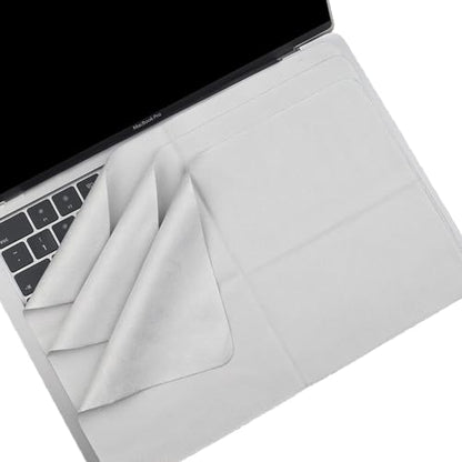 3-Pack Microfiber Cleaning Cloth with Liner - Screen & Keyboard Imprint Protection for MacBook (2018-2026) | Compatible with MacBook Neo 13", MacBook Air 13-13.6-Inch, MacBook Pro 13-14-Inch -Grey