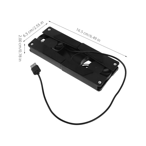Laptop Cooling Pad and Stand with USB Fan for Desk Use, Adjustable Laptop Accessories for Gaming and Office, Lightweight Foldable Cooling Riser Compatible with Notebooks