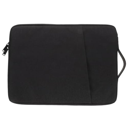 HOMSFOU Shockproof Laptop Sleeve 15.6 Inch Sturdy Laptop Bag with Tablet Holder Protective Carrying Case for Business Travel and Office Use in Black