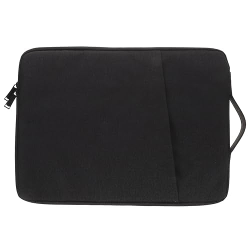HOMSFOU Shockproof Laptop Sleeve 15.6 Inch Sturdy Laptop Bag with Tablet Holder Protective Carrying Case for Business Travel and Office Use in Black