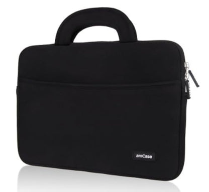 amCase Chromebook Case-14 inch Travel/Carry Sleeve with Handle-Black… - color: Black, size: 14 Inch