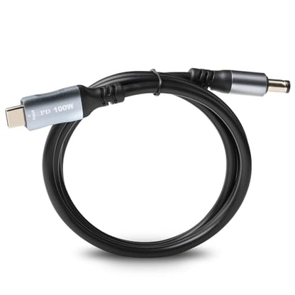 6.6FT USB C to DC 5.5mm x 2.1mm Power Cable Cord, USB C Input to DC5521 20V 5A Output Charging Cable, Work with PD Charger and PD Power Bank - size: 6.6FT