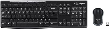 Logitech MK270 Full Size Wireless Keyboard and Mouse Combo - Black - color: Black, size: 1 Pack, style: Combo