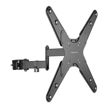Mount-It! TV Pole Mount, Full Motion Universal TV Bracket, VESA 75x75 to 400x400, Fits TVs and Monitors 32" - 55", Clamp Fits Poles from 1.1" to 1.96", Extendable Arm, for POS, Trade Shows, Gazebo - size: 32" - 55"