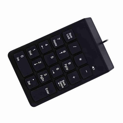 SUNGOOYUE USB Numeric Keypad, ABS Wired Number Pad 18 Keys USB 2.0 Plug and Play Spill for Laptop Desktop Data Entry Accounting Spreadsheet Users