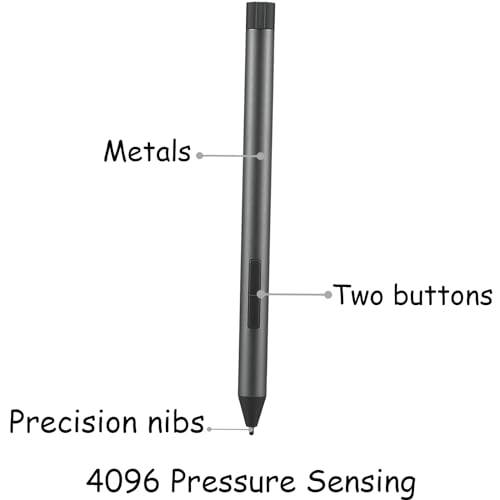 Digital Pen 2 for Lenovo Digital Pen 2,Compatible with Lenovo IdeaPad Flex 5/7 Series,Yoga 6/7/9 Serise,ThinkPad X/X1/L/P Serise,ThinkBook 13x G2 IAP-21AT (Grey)