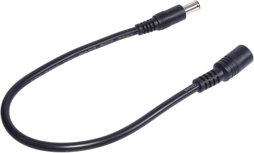 Black DC6.5x4.4mm Extended Line Power Cable 6.5x4.4mm for Notebook Short Extension Cord 18AWG 120W DC6044 Power Supply Cord Power Cords Cables (30cm)