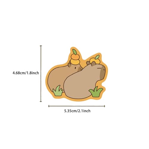 50 Pcs Capybara Stickers - Waterproof Vinyl Removable No Residue Stickers, for Skateboard Fridge Laptop Phone Luggage, Suitable for Kids Girls Adults Boys(Capybara) - color: Capybara