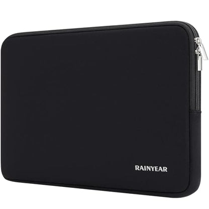 RAINYEAR 14 Inch Laptop Sleeve Case Compatible with 14 Inch Laptop Computer PC Notebook Ultrabook, Protective Soft Padded Lightweight Laptop Carrying Bag Cover, Black - color: Black, size: 14 Inch