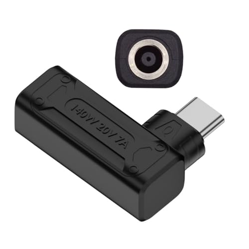 140W 100W DC Jack 6.0x1.4mm Input to USB-C Type-C Angled 90 Degree Power Plug Charge Adapter for Laptop Phone - style: 6.0x1.4mm 140W