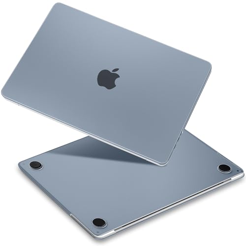 Batianda Matte Ultra-Thin Case for M4 New MacBook Pro 16 inch 2024 2023 2021 Release Model A3403 A3186 A2991 Durable Fingerprint-Resistant, Precision Fit, with TPU Keyboard Cover, Steel Blue - color: Steel Blue