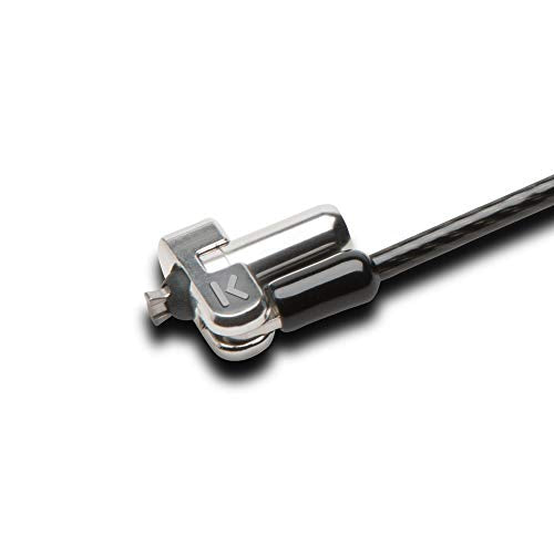 Kensington N17 Dell Laptop Lock - Keyed (K64440WW), Black and Silver, 1.1"x0.4"x0.4" | Keyed security locking cable, deters laptop theft, fits Dell laptop security slots - size: Keyed