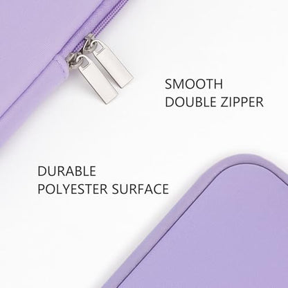 RAINYEAR 13.3 Inch Laptop Sleeve Case Padded Carrying Bag, Purple | Slim Protective Soft Zipper Computer Cover for 13.3 Inch Notebook Computer Chromebook 14 inch MacBook Pro/Max M1 M2 M3 M4 M5 - color: Purple, size: 13"-13.3"