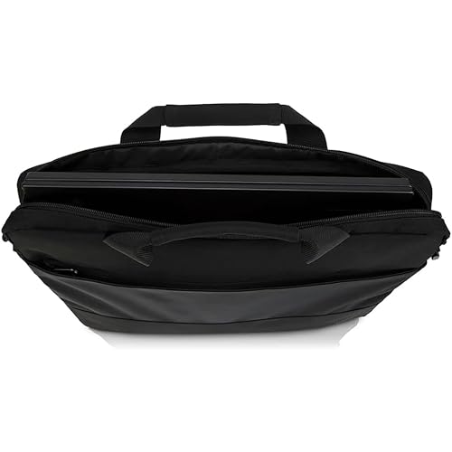 Lenovo Laptop Shoulder Bag T215 15.6 inch - Black- Slip Laptop Compartment - Front Zippered Pocket - Adjustable Strap