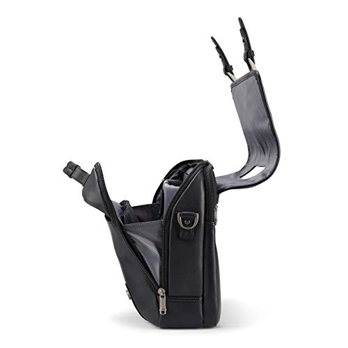 Samsonite Classic Leather Flapover - color: Black