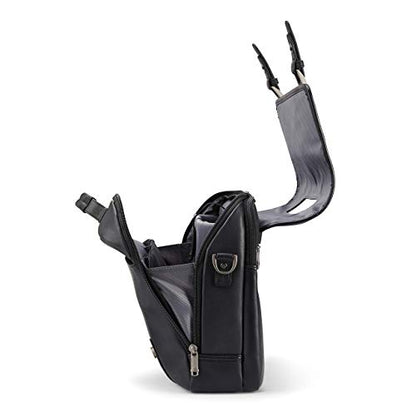 Samsonite Classic Leather Flapover - color: Black