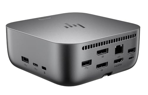 HP 100W G6 Thunderbolt 4 Dock Universal Thunderbolt/USB-C Docking Station | Bundle with DKZ Hub, Single Cable for Charging, Data Transfers to Any Brand Laptop) 9X472UT#ABA (2-Pack) - size: 2 Pack