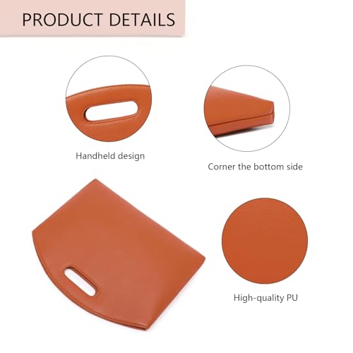 Official Document Computer Bag Stylishly Sleek with Multiple Compartments and Easy to Carry Design - color: Vitality Orange/Pu