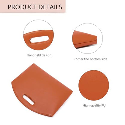 Official Document Computer Bag Stylishly Sleek with Multiple Compartments and Easy to Carry Design - color: Vitality Orange/Pu