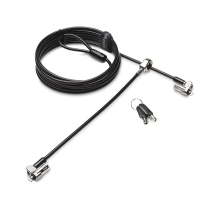 Kensington MicroSaver 2.0 Keyed Twin Cable Lock for Laptops & Other Devices (K65048WW)