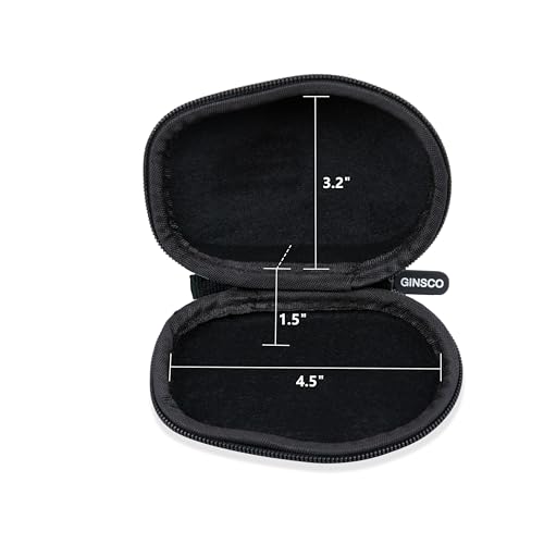 Ginsco Hard Travel Case Compatible with Logitech M720 Triathlon/M705 Marathon/M510/M550/M330/M317/M196/M185 Wireless Mouse, Universal Hard Shell Storage Case (Black, M) - color: Black, size: M