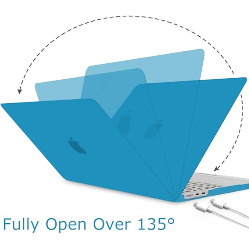 B BELK Compatible with MacBook Air 13 inch Case 2026 2025-2022 M5 M4 M3 M2 | Model A3449 A3240 A3113 A2681, Plastic Hard Shell for MacBook Air 13.6 inch Case&Keyboard Cover&Screen Protector, Aqua Blue - color: Aqua Blue