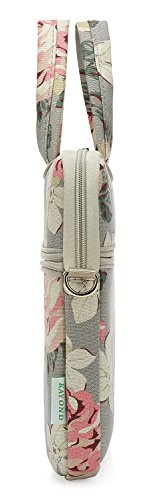 White Rose Patten water resistant Laptop Shoulder Messenger Bag Case Sleeve for 14 Inch 14.1 Inch Laptop,Laptop Briefcase - color: White Rose, size: 14-14.1 Inch