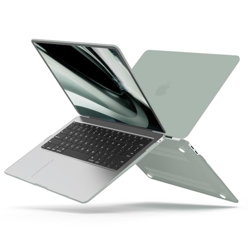 B BELK for MacBook Air 13 inch Case M1 2021 2020 2019 2018, Antique Green | A2337 A2179 A1932, Matte Plastic Laptop Hard Shell for MacBook Air 13.3 inch Case with Keyboard Cover & Screen Protector - color: Antique Green