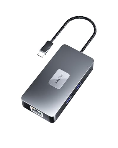 7 in 1 USB C Docking Station 2.5G Ethernet 4K60Hz HDMI | 4K@60Hz HDMI, dual USB 3.2 10Gbps, 100W PD, SD/TF reader, USB-C hub for MacBook Pro, Windows laptop, iPad, phone