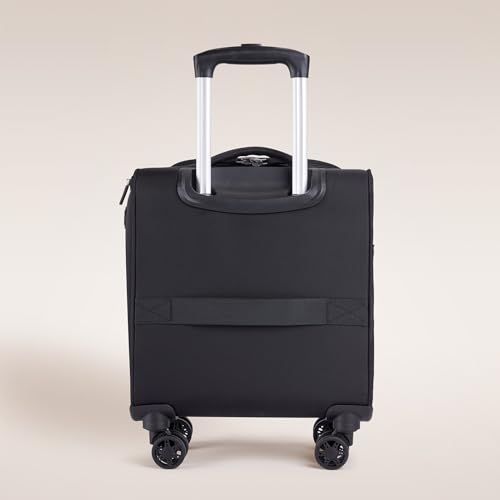 Verage Underseat Carry On Luggage with Wheels, 14.5-Inch Spinner Small Suitcase, Softside Lightweight Travel Bag for Men and Women, Airplane Carry On Bag, Black - color: Black, size: Basic Underseat