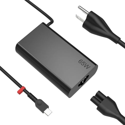 65W USB C Laptop Charger Compatible with Lenovo Thinkpad Yoga Chromebook | T14 T14S X1 Computer Type C Fast Charging Power Cord