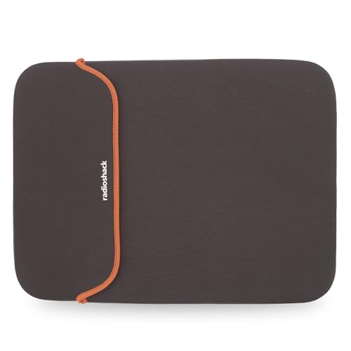 RadioShack Laptop Sleeve, 15.6 Inch, Reversible Slim Laptop Carrying Case Provides Versatile Protection for 15.6-Inch Laptops and Tablets with Capacity for Multiple Devices, Gray