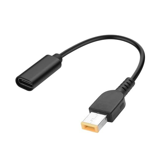 YACSEJAO USB C to Slim-Tip Laptop Charging Cable 100W Rectangle ThinkPad X1 11.0 * 4.5mm to USB Type C Power PD Charge Cable Support 20V 5A for Laptop