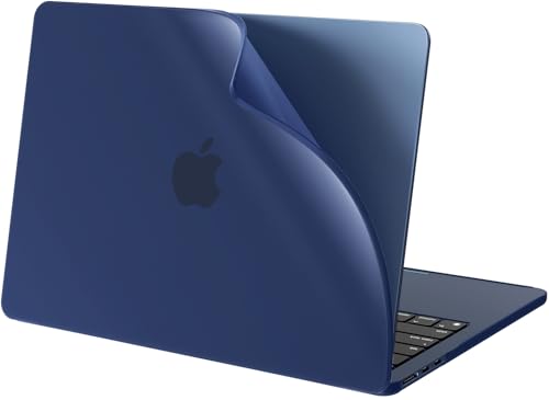 BlueSwan Flexible Case for MacBook Air 13 inch, M5 M4 M3 M2 2026-2022 | Anti-Scratch Protective Laptop Cover with Grippy Matte Texture, Seamless Fit and Lightweiht, Frosted Midnight - color: Frosted Midnight, size: Air 13.6-inch (2026-2022)