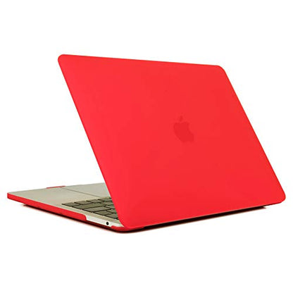 Se7enline for MacBook Pro 13 inch Case M2/M1 2026-2020 A2338,Red | Hard Shell Laptop Case Washable Keyboard Cover Skin Anti-Scratch Anti-Drop Heat Dissipation Full Port Access Slim Lightweight - color: Red