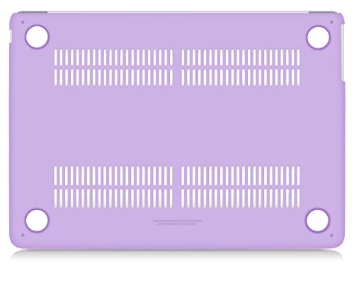 UESWILL Compatible with MacBook Air 13 inch M5 M4 M3 M2 Case 2022-2026 Model A3449 A3240 A3113 A2681, Matte Hard Shell Case Cover for MacBook Air 13.6 + Microfiber Cloth, Purple - color: Purple, size: MacBook Air 13" (M2 M3 M4 M5)