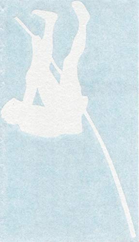 Pole Vaulter Vaulting - Track & Field - Cars Trucks Moped Helmet Hard Hat Auto Automotive Craft Laptop Vinyl Decal Store Window Wall Sticker 04027