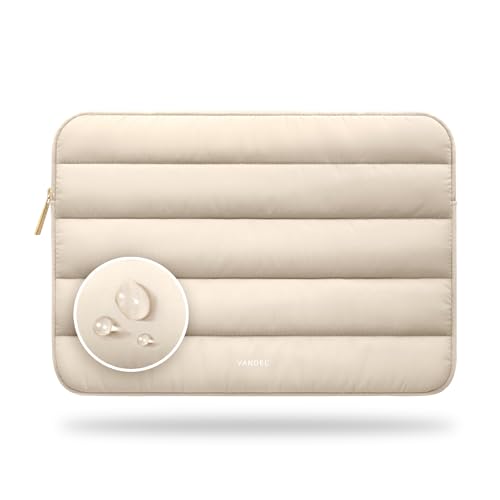 Vandel - The Original Puffy Laptop Sleeve 15-16 Inch Sleeve for Women and Men MacBook Pro 16 in Case, Cute Computer Bag 15.6 Inch HP Carrying Case - Apple, Asus, Dell, HP Laptop Case 15.6 Cover - color: a. Sand, size: 15-16 Inch