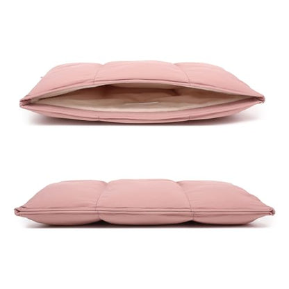 Puffy Laptop Sleeve 15 inch 16 inc, Pink | Pillow Shape Laptop Sleeve, Compatible MacBook Air 15 in M4 2025 & MacBook Pro 15/16 in M1 M2 M3 M4 M5 2024 - color: Pink, size: For 15"-16" MBA/MAP M4 M3 M2 M1