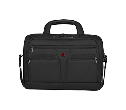 Wenger 606465 BC Star 14'/16' Expandable Laptop Brief, SmartGuard Laptop Protection with a QuickAccess Tablet Pocket in Black (18 litres), Black, BC Star - size: 14 Inch/16 Inch Messenger Bag, style: Bc Star