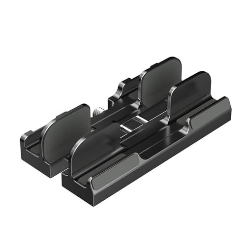 Adjustable Vertical Laptop Stand - Space-Saving Plastic Desktop Organizer for Notebooks & Tablets, Black - color: Black