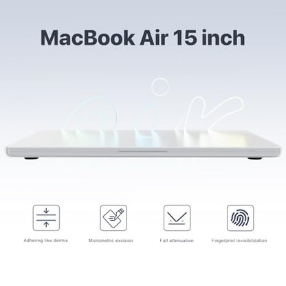 Macaset MacBook Air 15 inch Case M5-M2 2026-2023 A3448 A3241 A3114 A2941 | 100% Laptop Color Match, Easy to Snap on, Air 15.3 Hard Shell Protective Laptop Cover - color: Matte Clear