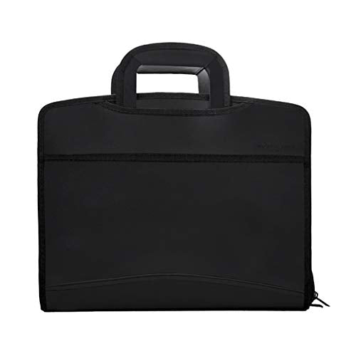 Business Document Bag Messenger Work Briefcase Waterproof Fabric Expanding File Folder Tote Travel Portfolio Document Holder