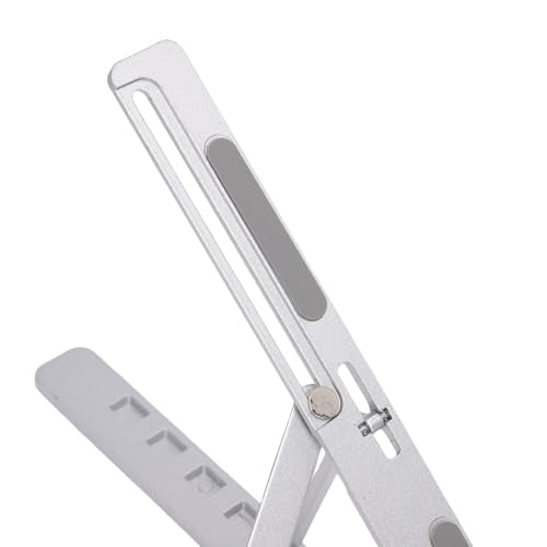 CCYLEZ Foldable Laptop Stand, Portable Aluminum Alloy Ergonomic Height Computer Holder for Home Office Travel