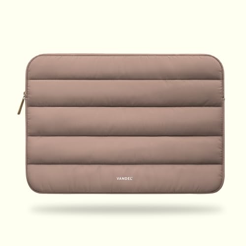 Vandel The Original Puffy Laptop Sleeve Case, 13-14 inch Laptop Sleeve Bag | Compatible with MacBook Air/Pro 13/Pro 14/iPad Pro 12.9, HP Dell ASUS Computer Case Bag Cover, Stylish Aesthetic Design - color: d. Latte, size: 13-14 Inch