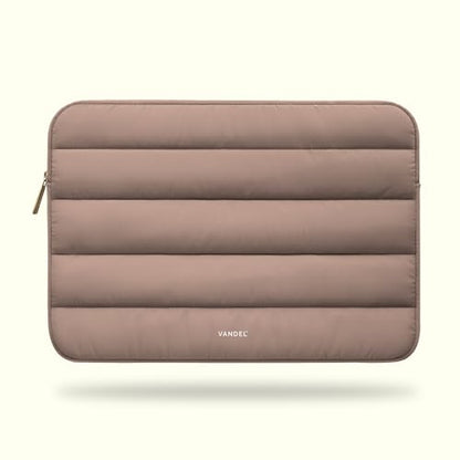 Vandel The Original Puffy Laptop Sleeve Case, 13-14 inch Laptop Sleeve Bag | Compatible with MacBook Air/Pro 13/Pro 14/iPad Pro 12.9, HP Dell ASUS Computer Case Bag Cover, Stylish Aesthetic Design - color: d. Latte, size: 13-14 Inch