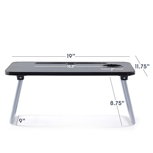 Laptop Bed Tray Table, Laptop Stand, Portable Lap Desks with Foldable Legs, Reading Desk for Sofa Couch Floor - Small - size: Standard Small